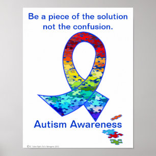 Poster av reklammedvetandegrad Regnbåge Puzzle