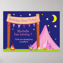 Poster av Rosa och Lila under dagtid