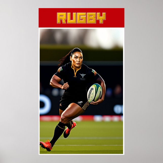 Poster av Rugby Art (Framsidan)