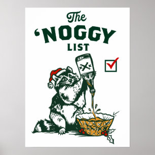 Poster av rum Eggnog från jultomten