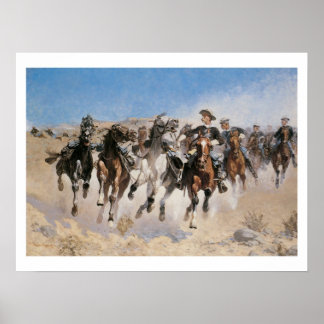 Poster av Runaway Horses Art-utskrift