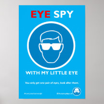 Poster av säkerhetsglas för Öga Spy Safety Glass