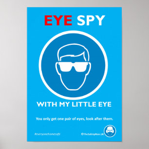 Poster av säkerhetsglas för Öga Spy Safety Glass