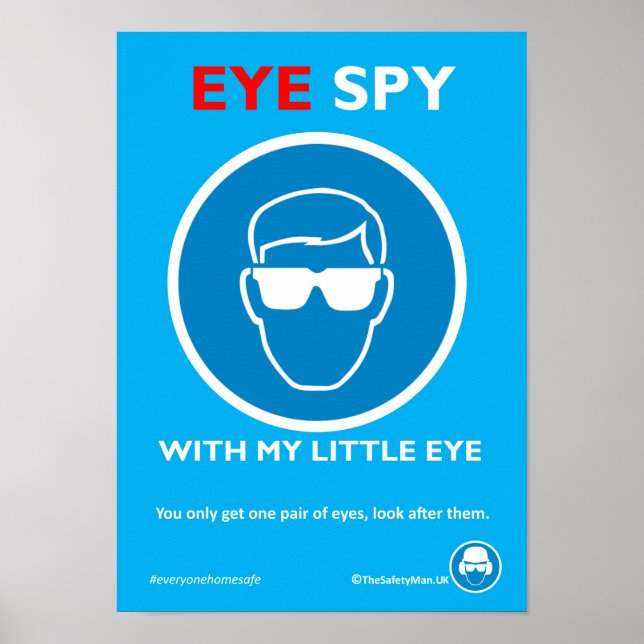 Poster av säkerhetsglas för Öga Spy Safety Glass (Framsidan)