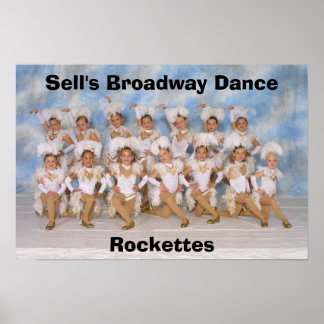 Poster av säljens Broadway Dance Rockettes