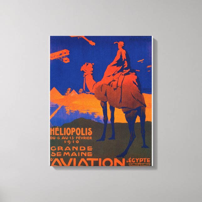 Poster av säljfrämjande åtgärder för fransk Airlin Canvastryck (Framsida)