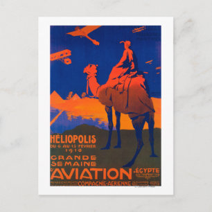 Poster av säljfrämjande åtgärder för fransk Airlin Vykort