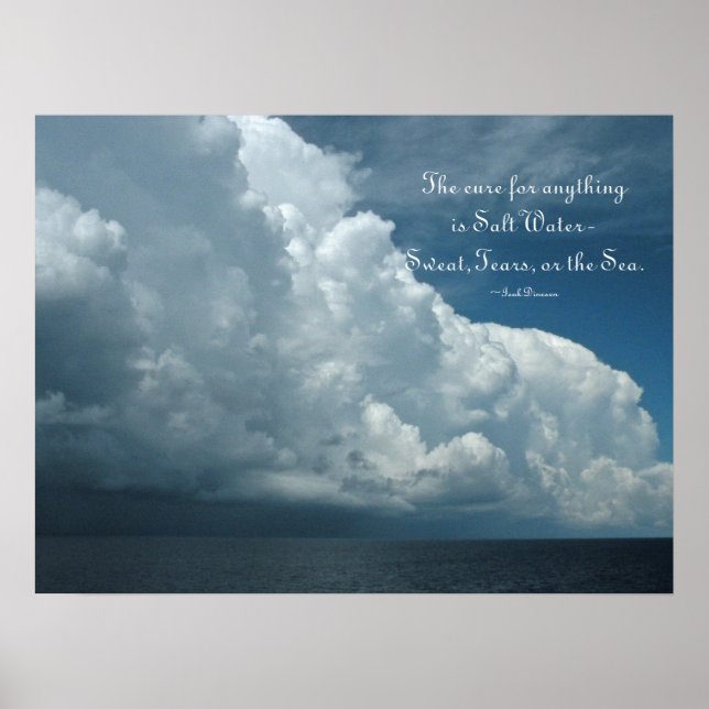 Poster av saltad Vatten Cure Ocean (Framsidan)