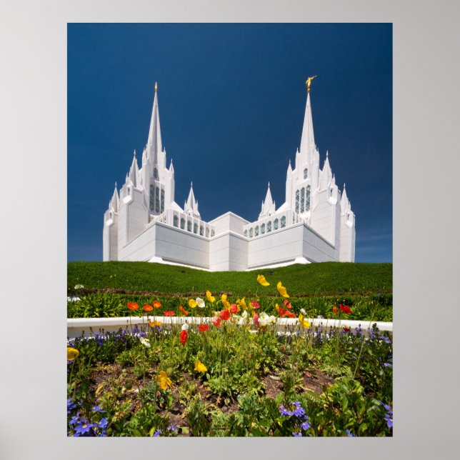 Poster av San Diego LDS Temple (Framsidan)