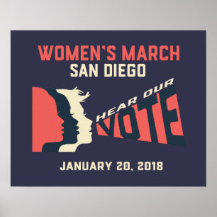 Poster av San Diego-Officiellen mars