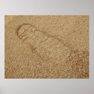 Poster av Sawdust Boot Print