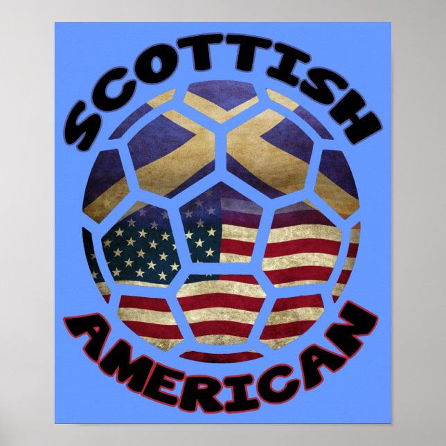 Poster av Scottish American Soccer Ball (Framsidan)