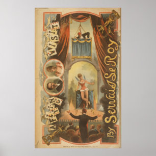 Poster av Servais Le Roy Magician Illusion VAUDEVI