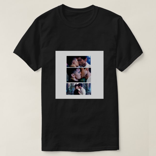 Poster av shadowhunters, Magnus och Alec T Shirt (Design framsida)