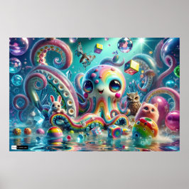 Poster av Shapeshiiting Candyland Octopus