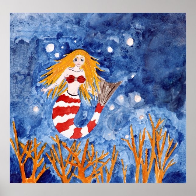 poster av sjöjungfruns kustdekanter (Framsidan)