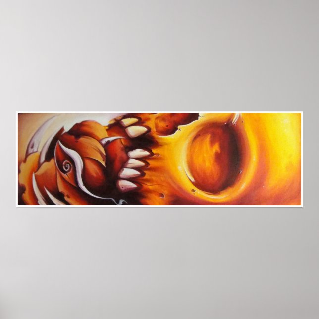 poster av skalle och ro-tatuering (Framsidan)