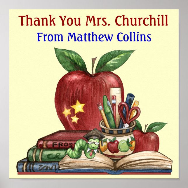 Poster av skola/lärare/klassrum - SRF (Framsidan)