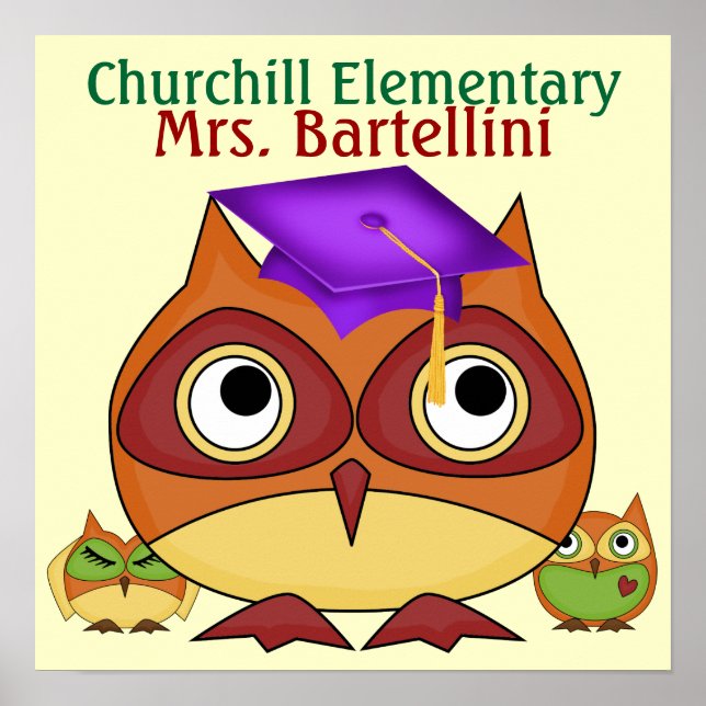 Poster av skola/lärare/klassrum - SRF (Framsidan)