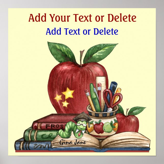 Poster av skola/lärare/klassrum - SRF (Framsidan)