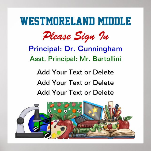 Poster av skolinloggningsobjekt - SRF (Framsidan)