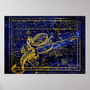 poster av skorpiokonstellation