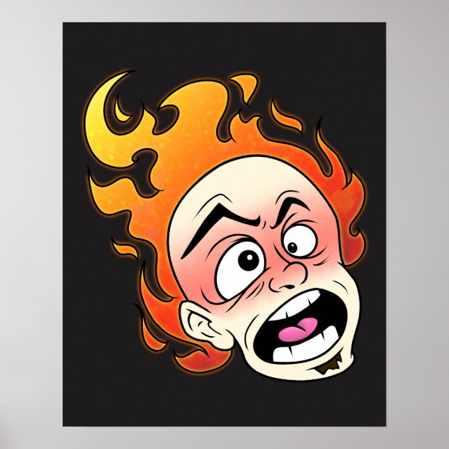 Poster av skottlös brandchef (Framsidan)