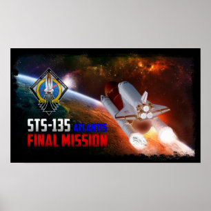 Poster av slutlig Uppdrag av rymdfärgens Atlantis