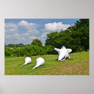 Poster av snäcka skulptur