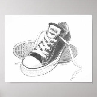 Poster av Sneakers Art-utskrift