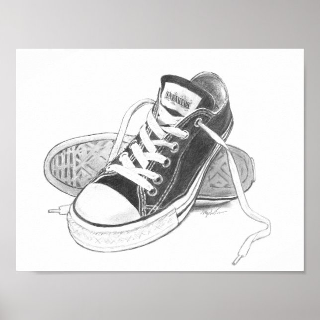 Poster av Sneakers Art-utskrift (Framsidan)