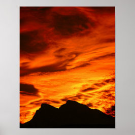 Poster av solnedgång