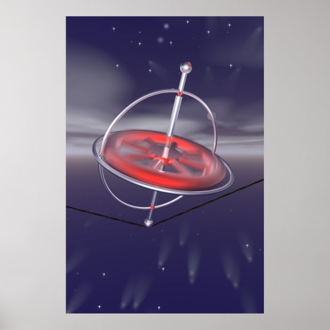 Poster av Spinning Gyroscope (Framsidan)