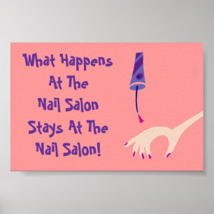 Poster av staplar @ Nail Salon