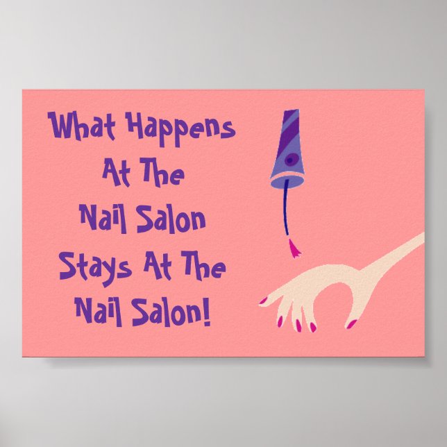 Poster av staplar @ Nail Salon (Framsidan)