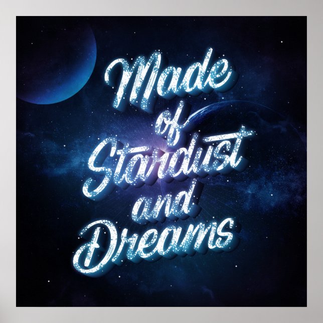 Poster av Stardust och Dreams Square (24x24) (Framsidan)