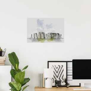 Poster av stenålders minnesmärke - Mystisk konst
