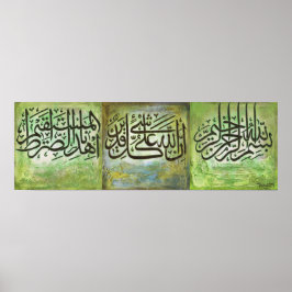 POSTER av Stor Bismillah och Ayats Islamic Art