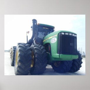 Poster av stor Grönt-traktor