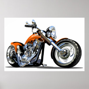 Poster av stor motorcykel