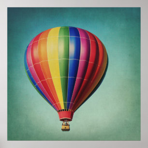 Poster av stripe-Luftballong
