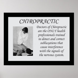 Poster av subluxationsoffert för Chiropraktic-korr