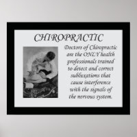 Poster av subluxationsoffert för Chiropraktic-korr