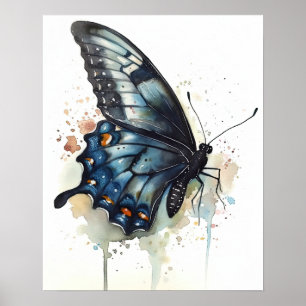 Poster av svällande fjäril Art Print