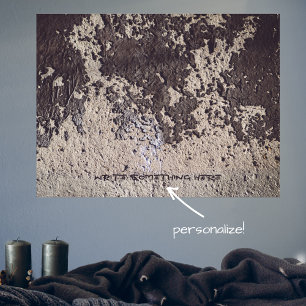 poster av svart och vit abstrakt (krackad vägg)