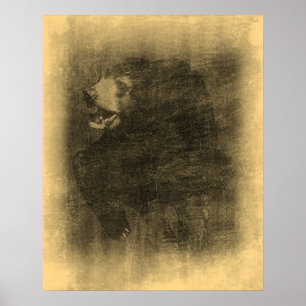 Poster av svart Vintage