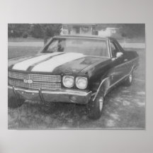 Poster av svarta bilar