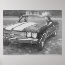 Poster av svarta bilar