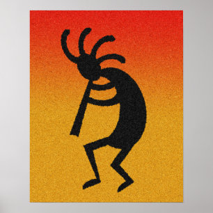 Poster av sydvästra Kokopelli Desert Sol Wall Art