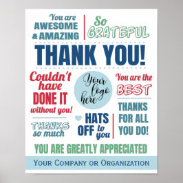 Poster av Tack för affärspersonal